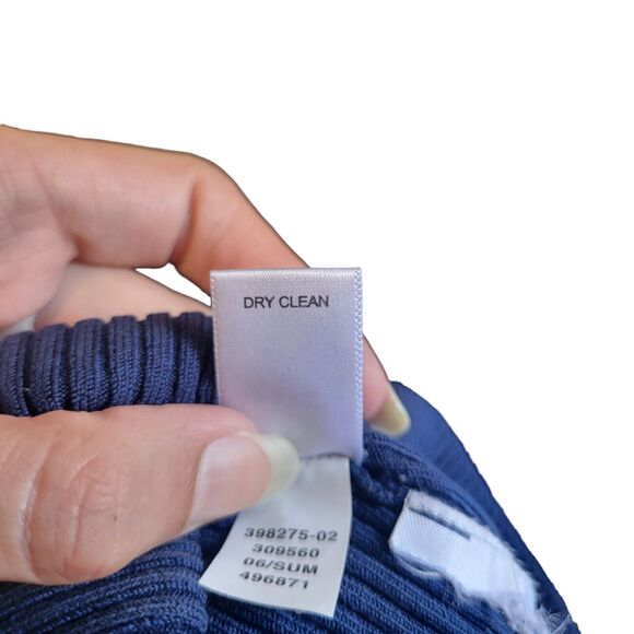 Allegory navy blue brass button down long sleeve sweater, size XXL - Picture 5 of 6